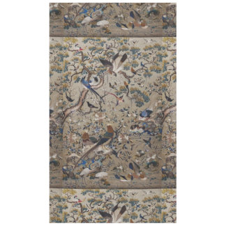 Antique,gold,silk,nature,Painting,asian,Birds,beau Tablecloth