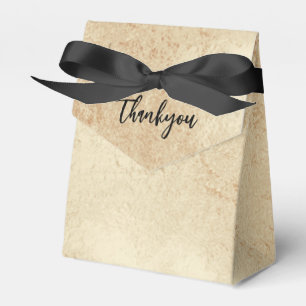 Antique Gold Thank You Favour Box