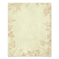 Antique Gold Vintage Floral Vine Wedding