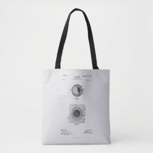 Antique Golf Ball 1902, Patent Drawing Tote Bag