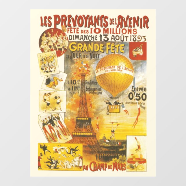 Antique Grand Fete Fair Paris Poster (Sheet)