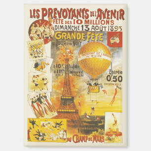 Antique Grand Fete Fair Paris Poster Magnet