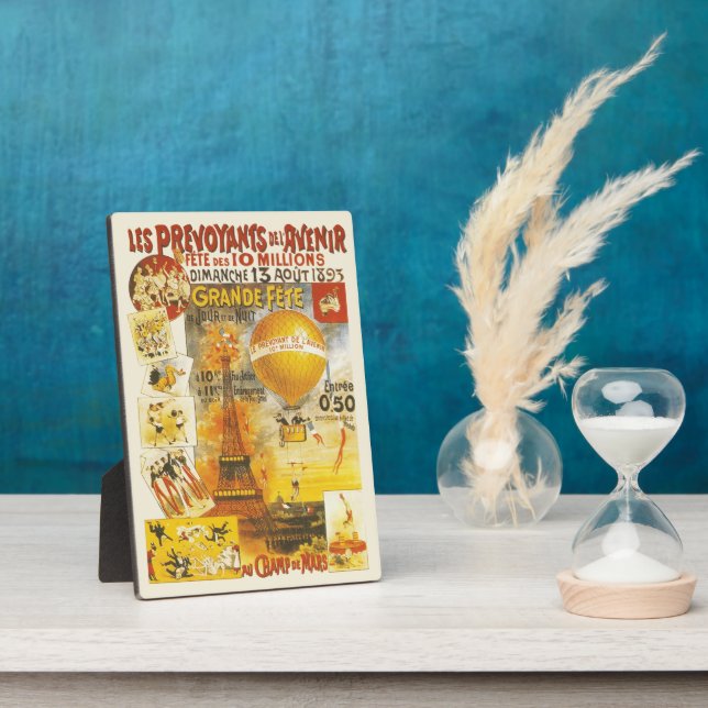 Antique Grand Fete Fair Poster Plaque (Side)