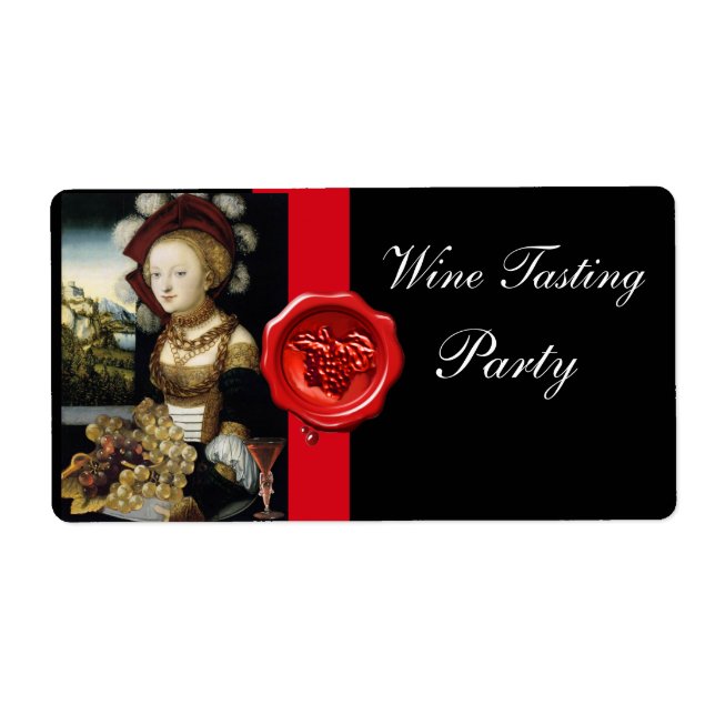 ANTIQUE GRAPE VINEYARD WINE TASTING PARTY WAX SEAL (Front)
