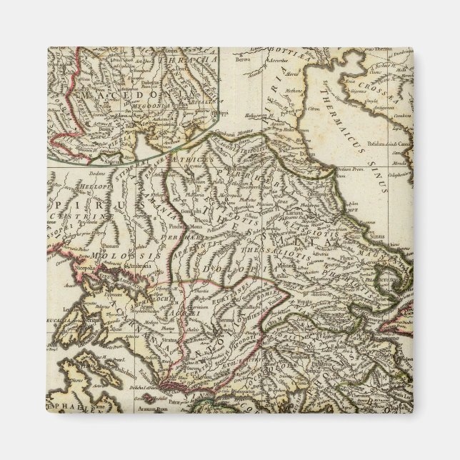 Antique Greek Map Magnet (Front)