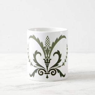 Antique green Greek decorative element Coffee Mug