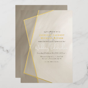 antique grey gold frame typography wedding gold