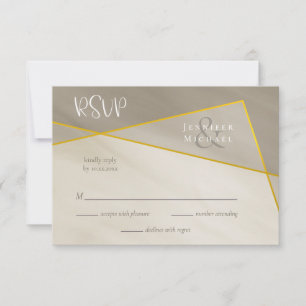 antique grey gold frame wedding rsvp