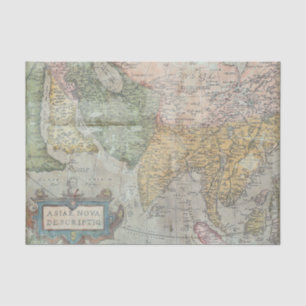 Antique Grunge Vintage Map Tissue Paper