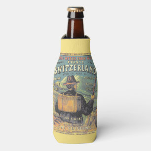Antique Guide to Switzerland for Travelers Bottle Cooler