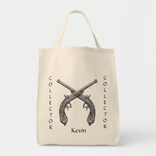Antique Gun Collector Custom Tote Bag