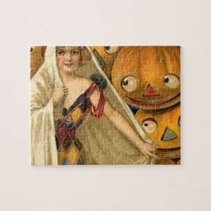 Antique Halloween Jack O Lantern  Jigsaw Puzzle