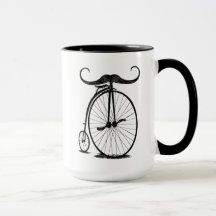 Antique High Wheel Bike Handlebar Moustache