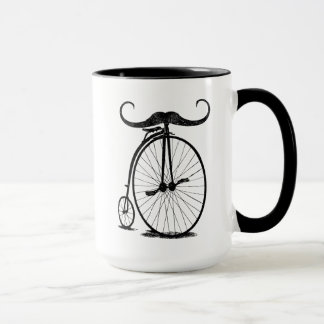 Antique High Wheel Bike Handlebar Moustache Mug