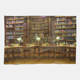 Antique Historical Library Tea Towel