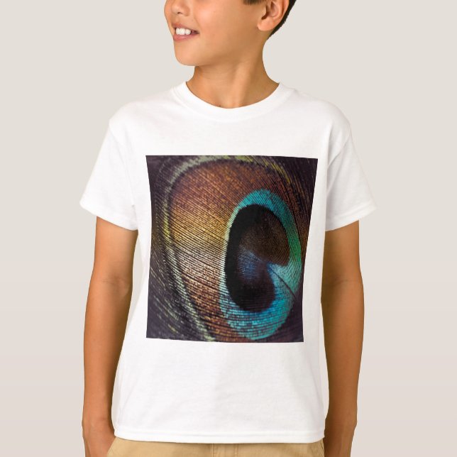 Antique Hues Peacock Feather Eye T-Shirt (Front)