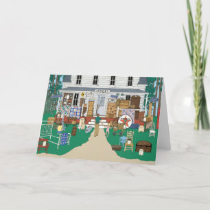 Antique Hunting Greeting Card