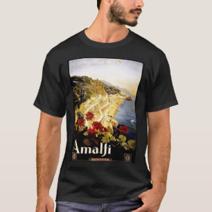 Antique Illustration Italy Amalfi Coast Antique Jo T-Shirt