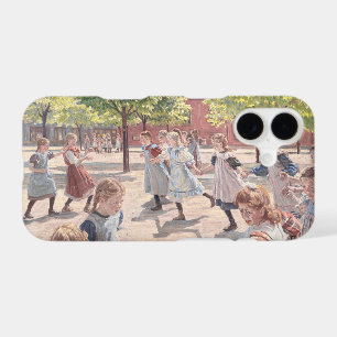 Antique Impressionist Sun Drenched Park Art