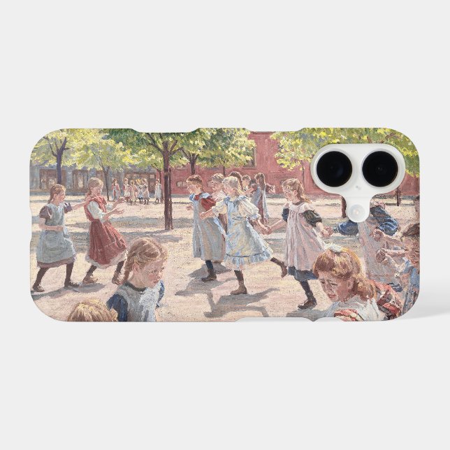 Antique Impressionist Sun Drenched Park Art (Back (Horizontal))