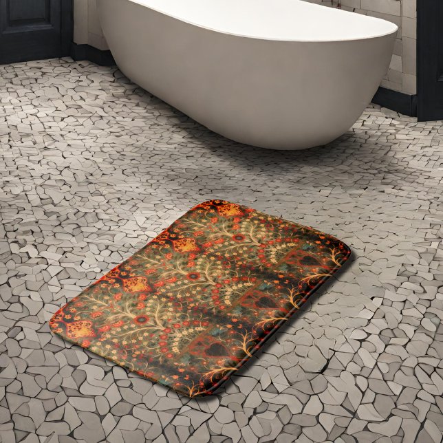 Antique  Indian  textile  design Bath Mat (Creator Uploaded)