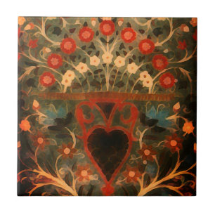 Antique  Indian  textile  design  Ceramic Tile