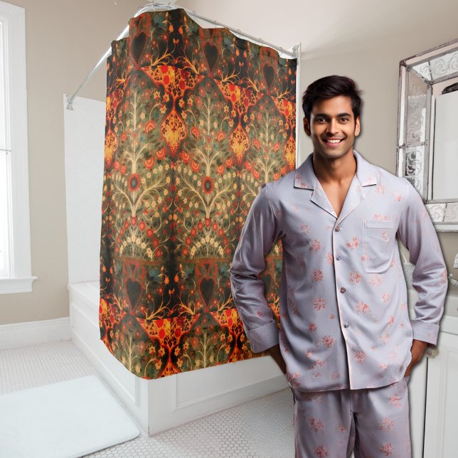 Antique  Indian  textile  design Shower Curtain (Creator Uploaded)