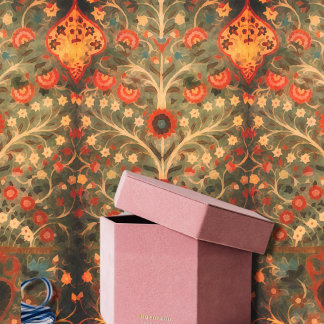 Antique Indian textile design Tissue Paper