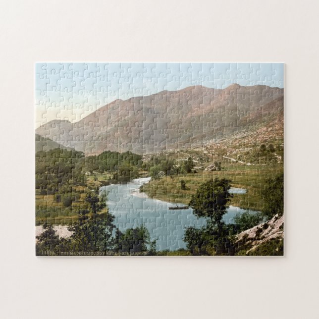 Antique Ireland, MaGillycuddy's Reeks Killarney Jigsaw Puzzle (Horizontal)
