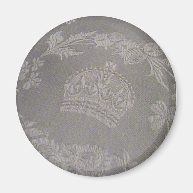 Antique Irish Damask with Royal Crown Magnet (Front)