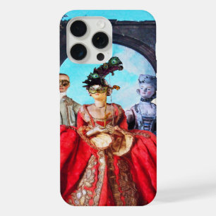 ANTIQUE ITALIAN PUPPETS AND MASKS MASQUERADE PARTY iPhone 15 PRO MAX CASE