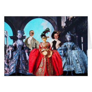 ANTIQUE ITALIAN PUPPETS MASQUERADE MASKS COSTUMES