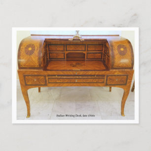 Antique Italian Writing Desk Photo Postcard