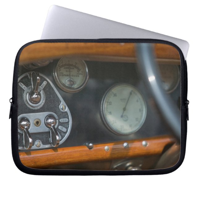 antique jaguar 2 laptop sleeve (Front)