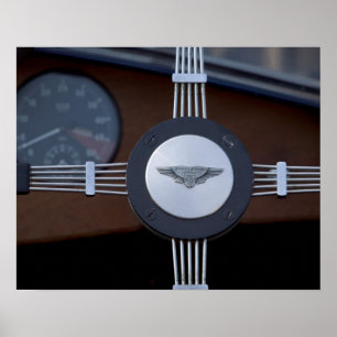 antique jaguar 3 poster