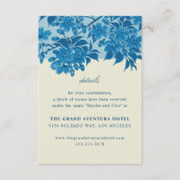 Antique Japanese Blue Cherry Blossom