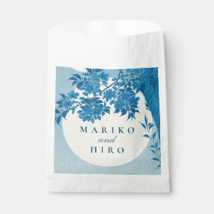 Antique Japanese Blue Cherry Blossom Favour Bag