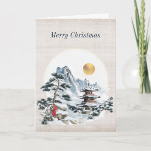 Antique Japanese Christmas Card