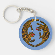 Antique Japanese Folk Art Tigers