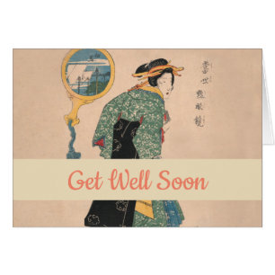 Antique Japanese Kimono Woman Ukiyo-e Woodblock