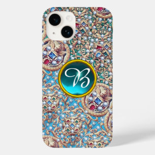 ANTIQUE JEWELS,GEMSTONES,PEARLS,ANGELS MONOGRAM Case-Mate iPhone 14 CASE