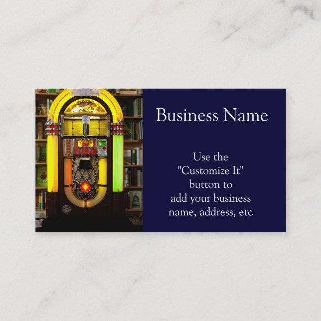 Antique Jukebox Business Card (Front)