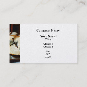 Antique Keys on Newspaper - Platinum Business Card