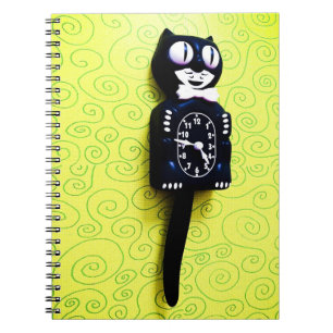 Antique kit Cat Clock Notebook