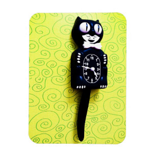 Antique kit Cat Clock Premium Flexi Magnet