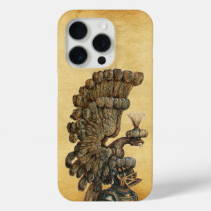 ANTIQUE KNIGHT HELMET WITH EAGLE Parchment iPhone 15 Pro Case