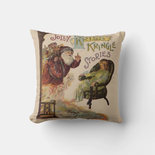 Antique Kris Kringle Sanga Claus Cushion (Front)