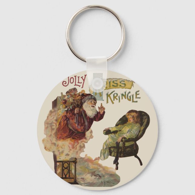 Antique Kris Kringle Sanga Claus Key Ring (Front)