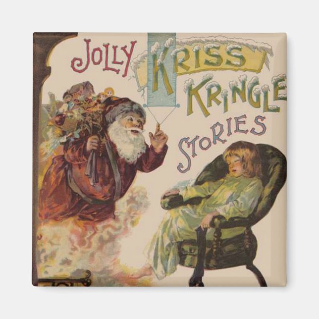 Antique Kris Kringle Sanga Claus Magnet (Front)