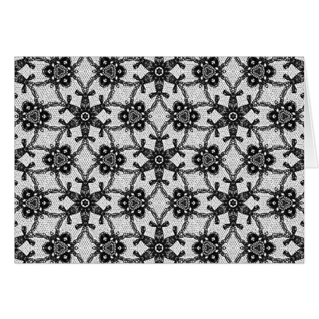 Antique lace - black and white (Front Horizontal)